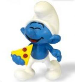 SCHLEICH FIGURE -  PIZZA SMURF 2024 -  THE SMURFS 20849