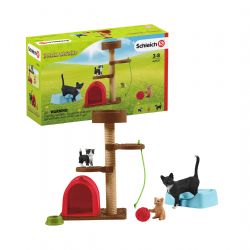 SCHLEICH FIGURE -  PLAY TIME FOR CUTE CATS -  FARM WORLD 42501