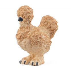 SCHLEICH FIGURE -  SILKIE CHICKEN (2.2 X 1 X 2.4 INCH) -  FARM WORLD 14891