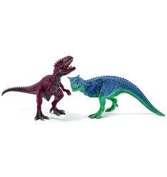 SCHLEICH FIGURE -  SMALL CARNOTAURUS AND GIGANOTOSAURUS -  THE LITTLE DINOS 42215