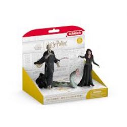 SCHLEICH FIGURE -  VOLDEMORT & NAGINI & BELLATRIX -  HARRY POTTER 42684