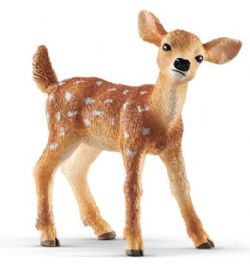 SCHLEICH FIGURE -  WHITE-TAILED FAWN (2.2