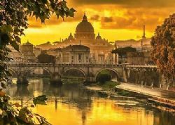 SCHMIDT PUZZLE -  GOLDEN LIGHT OVER ROME (1000 PIECES)