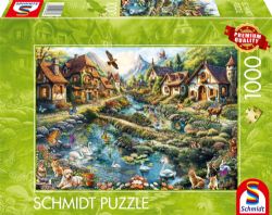 SCHMIDT PUZZLE -  VILLAGE ON THE EDGE OF THE FOREST (1000 PIECES)