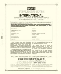SCOTT INTERNATIONAL -  2020 56A SUPPLEMENT (PART 1)