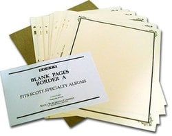 SCOTT SPECIALTY -  BLANK PAGES (BORDER A) (20 PAGES)