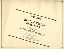 SCOTT SPECIALTY -  BLANK PAGES (BORDER C) (20 PAGES)