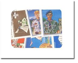 SCOUTINGS -  25 ASSORTED STAMPS - SCOUTINGS