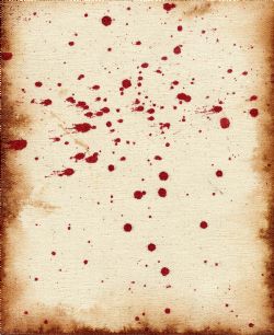 SCROLL -  BLOOD STAINS (8.5 X 11)