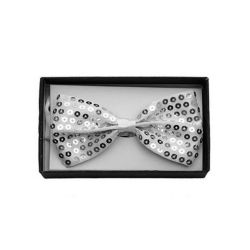 SEQUIN BOWTIE - SILVER