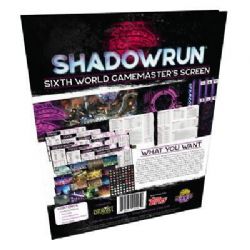 SHADOWRUN 6 -  SIXTH WORLD GAMEMASTER'S SCREEN -  GM SCREEN SHADOWRUN 6TH EDITION