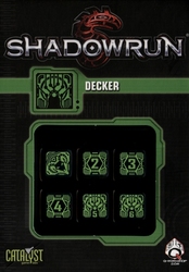 SHADOWRUN -  DICE SET - DECKER -  Q-WORKSHOP