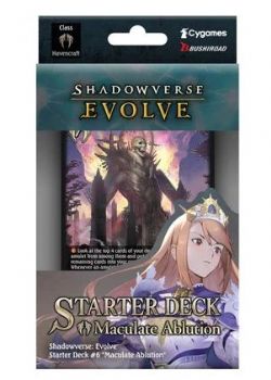 SHADOWVERSE EVOLVE -  MACULATE ABLUTION - STARTER DECK (ENGLISH) 6 -  ADVENT OF GENESIS