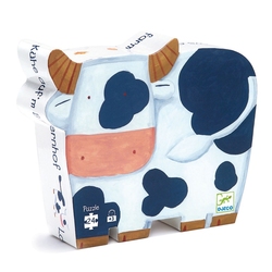 SHAPED PUZZLE -  THE COWS ON THE FARM (24 PIECES) - 3+