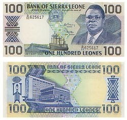 SIERRA LEONE -  100 LEONES 1990 (UNC) 18C