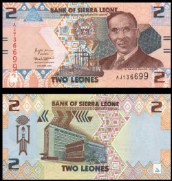 SIERRA LEONE -  2 LEONES 2022 (UNC) 35