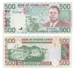 SIERRA LEONE -  500 LEONES 1991 (UNC) 19