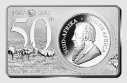 SILVER COIN AND BAR SET -  50TH ANNIVERSARY OF THE KRUGERRAND -  2017 SOUTH-AFRICAN COINS 05