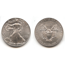 SILVER EAGLES -  ONE OUNCE FINE SILVER COIN -  2014 UNITED STATES COINS