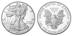 SILVER EAGLES -  ONE OUNCE FINE SILVER COIN -  2017 UNITED STATES COINS