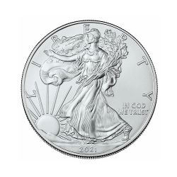 SILVER EAGLES -  ONE OUNCE FINE SILVER COIN -  2021 UNITED STATES COINS