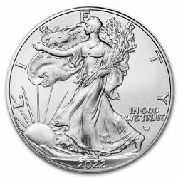 SILVER EAGLES -  ONE OUNCE FINE SILVER COIN -  2022 UNITED STATES COINS