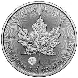 SILVER PREMIUM BULLION -  TREASURED SILVER MAPLE LEAF: POLAR BEAR PRIVY MARK - 1 OUNCE FINE SILVER COIN -  2025 CANADIAN COINS 05