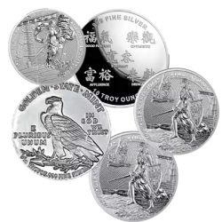 SILVER ROUND COINS -  10 OUNCES FINE SILVER ROUND COIN