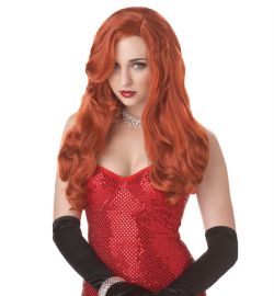 SILVER SCREEN SINSATION WIG - RED (ADULT)