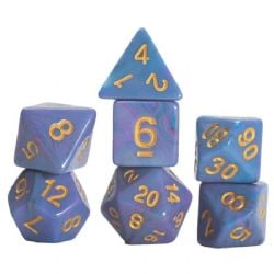 SIRIUS DICE -  7-DIE SET POLYHEDRAL: BLUE UNICORN