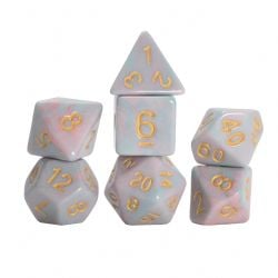 SIRIUS DICE -  7-DIE SET POLYHEDRAL: PINK UNICORN