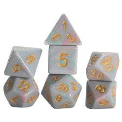 SIRIUS DICE -  7-DIE SET POLYHEDRAL: TEAL UNICORN