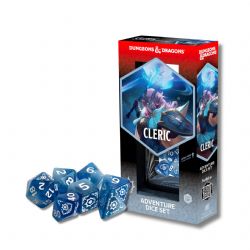 SIRIUS DICE -  D&D, ADVENTURE DICE SET, CLERIC WHITE/BLUE