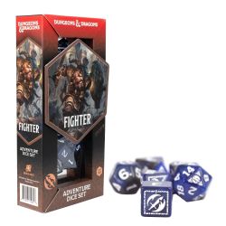SIRIUS DICE -  D&D, ADVENTURE DICE SET, FIGHTER BLUE