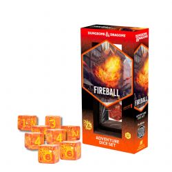 SIRIUS DICE -  D&D, ADVENTURE DICE SET, FIREBALL