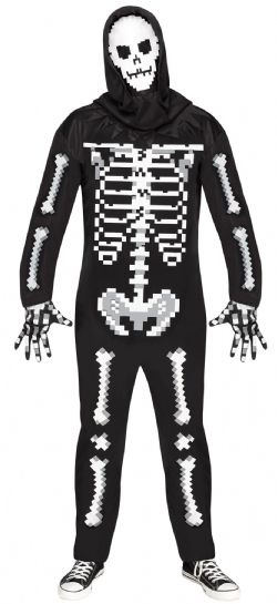 SKELETON -  GAME OVER GUY COSTUME (ADULT - ONE SIZE)