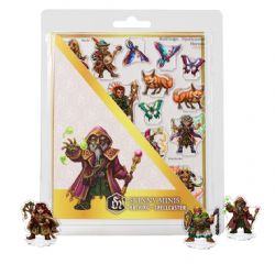 SKINNY MINIS 2D -  HALFLING SPELLCASTER -  RPG MINIATURE