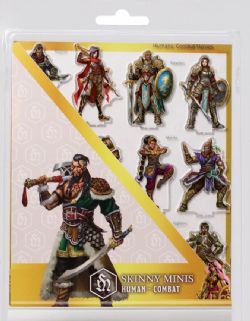 SKINNY MINIS 2D -  HUMAN COMBAT -  RPG MINIATURE