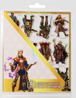 SKINNY MINIS 2D -  HUMAN SPELLCASTER -  RPG MINIATURE