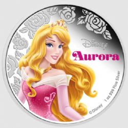 SLEEPING BEAUTY -  PRINCESSE DISNEY - AURORA -  2015 NEW ZEALAND COINS