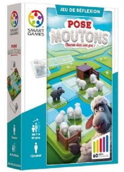 SMART GAMES -  POSE MOUTONS CHACUN DANS SON PRÉ ! (FRENCH)