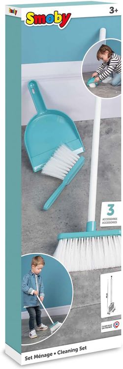 SMOBY -  3-PIECE BROOM AND ACCESSORIES SET