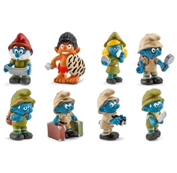 SMURFS -  2016 8-SMURFS FIGURE SET - JUNGLE
