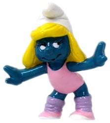 SMURFS -  AEROBIC SMURFETTE - PURPLE CUFFS VARIETY - SLIGHT WEAR 20183