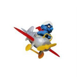 SMURFS -  AIRPLANE SMURF - SLIGHT WEAR 40222