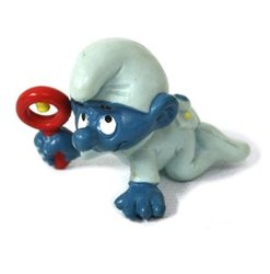 SMURFS -  BABY SMURF - TURQUOISE SUIT VARIETY 20203