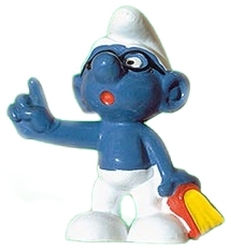 SMURFS -  BOOKWORM SMURF 20094