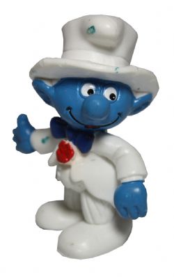 SMURFS -  BRIDEGROOM SMURF - SLIGHT WEAR 20413