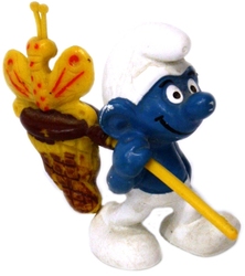 SMURFS -  BUTTERFLY CATCHER SMURF - USURE LEGERE 40209