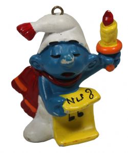 SMURFS -  CHRISTMAS SMURF - SLIGHT WEAR -  CHRISTMAS SMURF 51905
